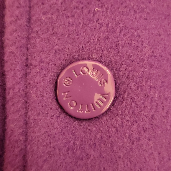 SZ44 Louis Vuitton AW22 runway purple frog varsity jacket - Picture 7 of 10